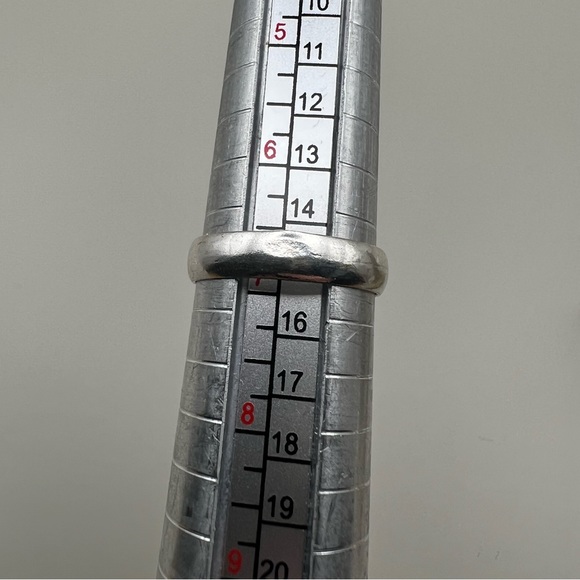 New Amazonite Stone Crystal Silver Overlay Ring Size 6.75 - Picture 5 of 7